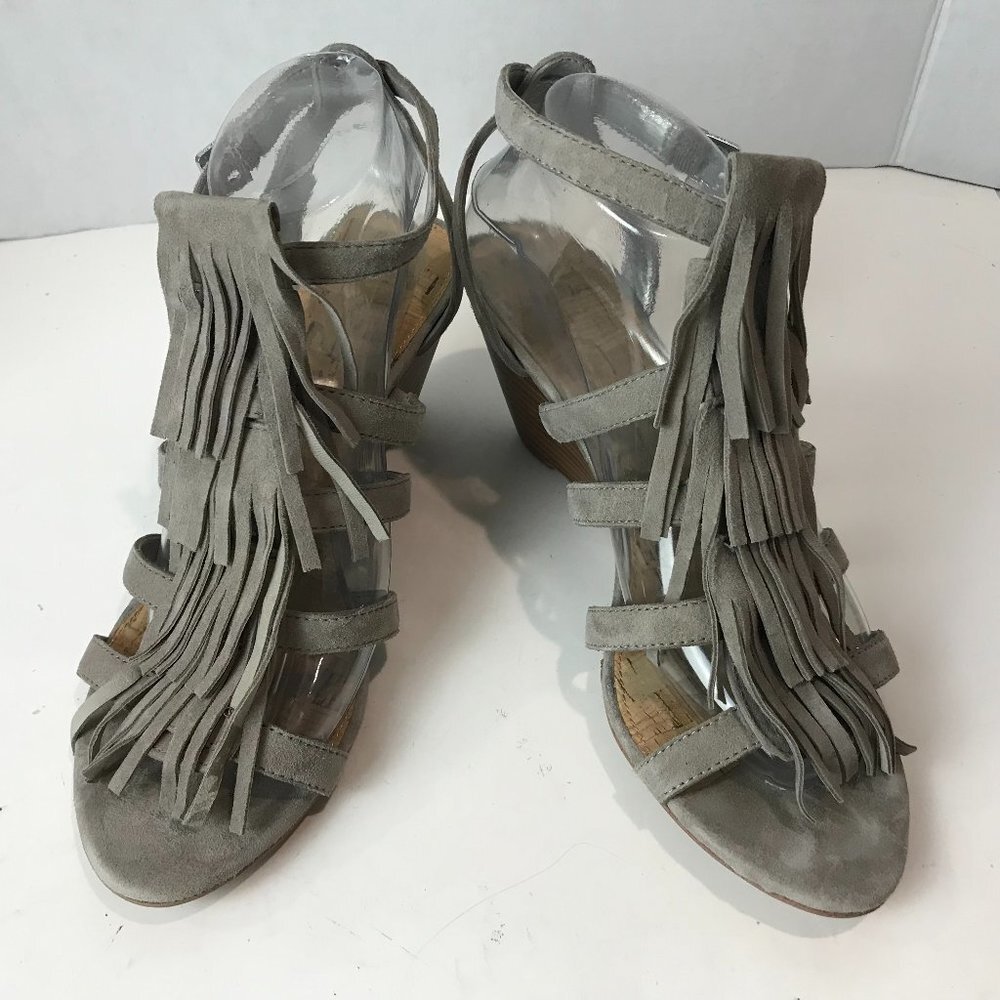SAM EDELMAN Suede Fringe Sandal US 9